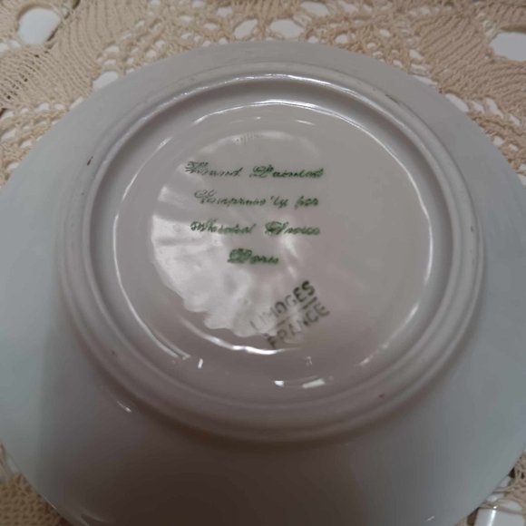 Antique Floral Demitasse Double Handle Tea\Coffee Cup Saucer Limoges France - Picture 5 of 8